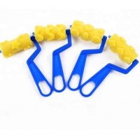 Yellow Sponge Plastic Handle Kids Paint Roller Brush