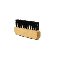 Factory MINI NATURAL Wooden BRUSH with 100% boar  bristle for clothing cleaning  small pocket wool clothes brush customized logo